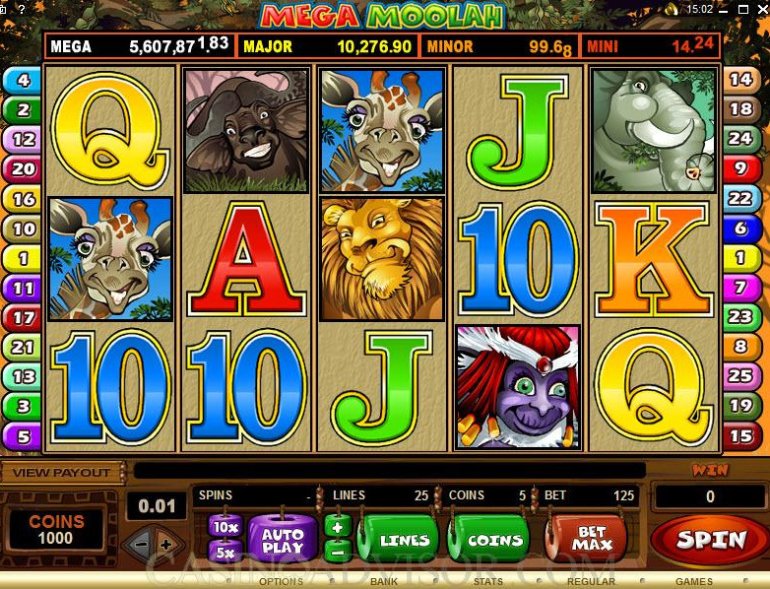 Джепот Mega Moolah от Microgaming