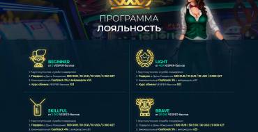 Vesper Casino: Программа лояльности