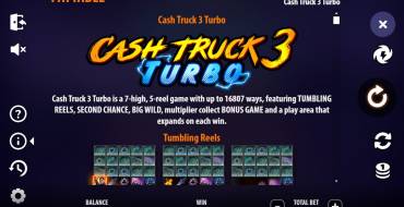 Cash Truck 3 Turbo: Таблица выплат