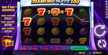 Diamond Blitz 100: Линии выплат